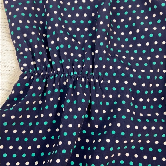 Tommy Hilfiger Navy/Green/White polka dot Dress - Picture 7 of 8